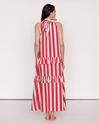 Kleid Streifen Rot und Weiß Singapur GirlsMustHave