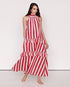 Kleid Streifen Rot und Weiß Singapur GirlsMustHave