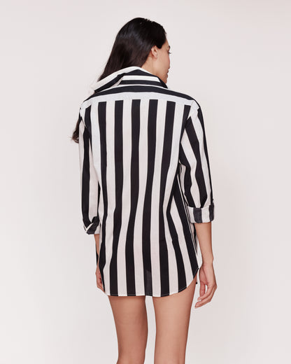 Shirt Streifen Schwarz und Weiß Singapur GirlsMustHave