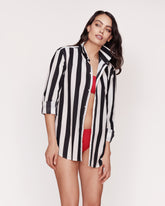 Shirt Streifen Schwarz und Weiß Singapur GirlsMustHave