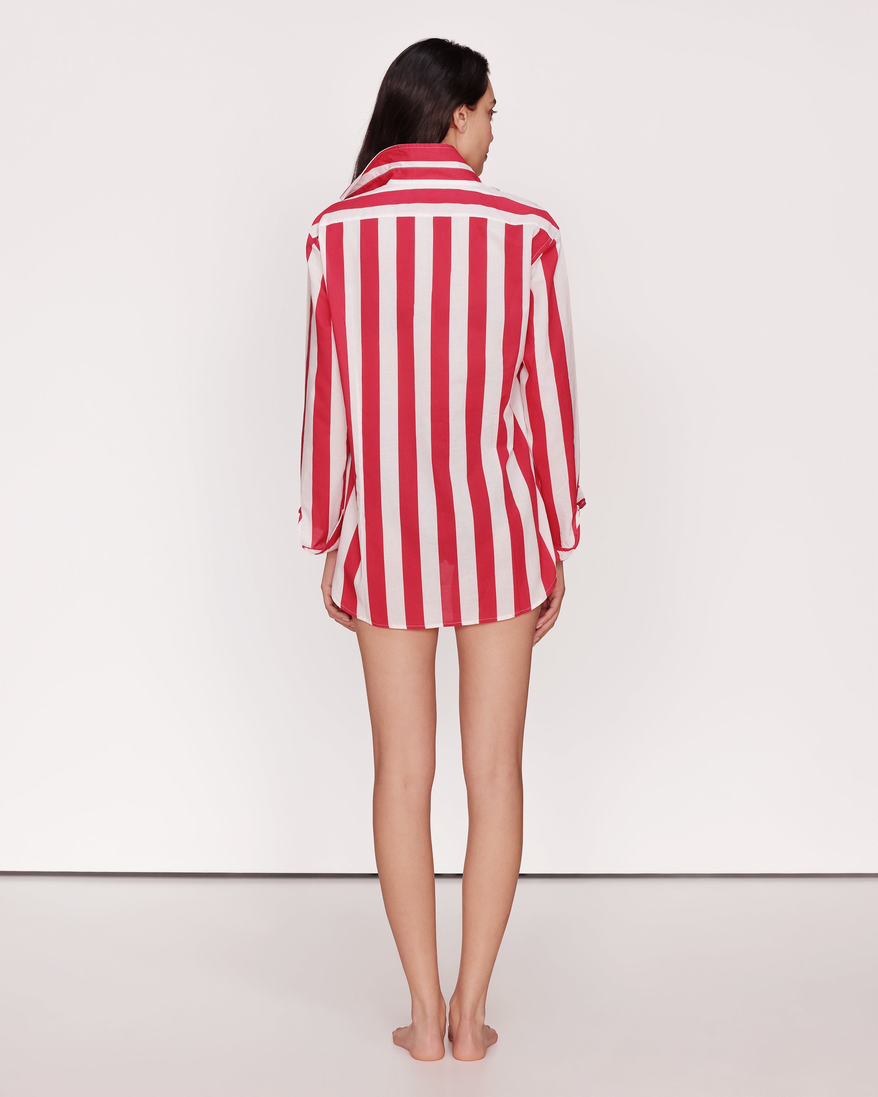 Shirt Streifen Rot und Weiß Singapur GirlsMustHave