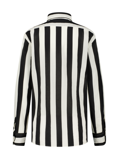 Shirt Streifen Schwarz und Weiß Singapur GirlsMustHave