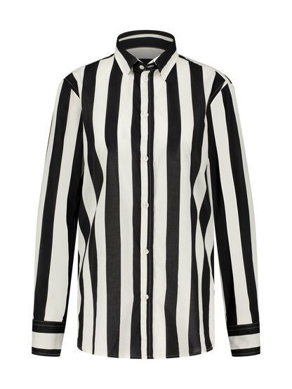 Shirt Streifen Schwarz und Weiß Singapur GirlsMustHave
